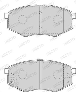 Necto FD7569A - Комплект спирачно феродо, дискови спирачки vvparts.bg
