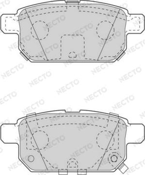 Necto FD7562A - Комплект спирачно феродо, дискови спирачки vvparts.bg