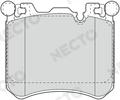 Necto FD7511A - Комплект спирачно феродо, дискови спирачки vvparts.bg