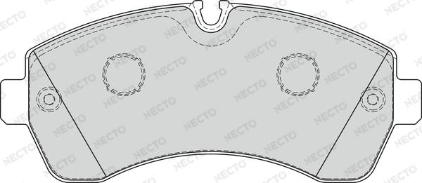 Necto FD7580V - Комплект спирачно феродо, дискови спирачки vvparts.bg