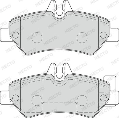 Necto FD7583V - Комплект спирачно феродо, дискови спирачки vvparts.bg