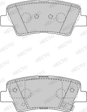 Necto FD7531A - Комплект спирачно феродо, дискови спирачки vvparts.bg