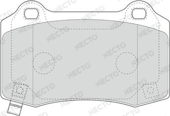 Necto FD7649A - Комплект спирачно феродо, дискови спирачки vvparts.bg