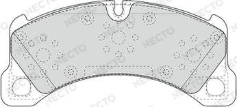 Necto FD7642A - Комплект спирачно феродо, дискови спирачки vvparts.bg