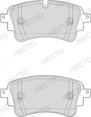 Necto FD7654A - Комплект спирачно феродо, дискови спирачки vvparts.bg