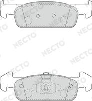 Necto FD7656A - Комплект спирачно феродо, дискови спирачки vvparts.bg