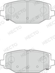 Necto FD7650A - Комплект спирачно феродо, дискови спирачки vvparts.bg