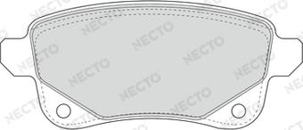 Necto FD7668A - Комплект спирачно феродо, дискови спирачки vvparts.bg