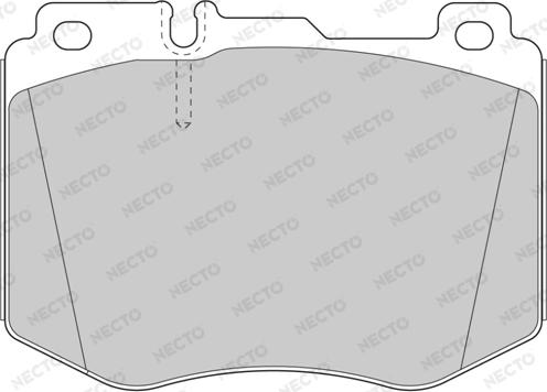 Necto FD7605A - Комплект спирачно феродо, дискови спирачки vvparts.bg
