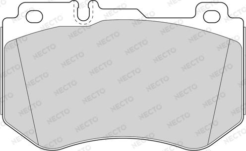 Necto FD7606A - Комплект спирачно феродо, дискови спирачки vvparts.bg