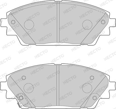 Necto FD7626A - Комплект спирачно феродо, дискови спирачки vvparts.bg