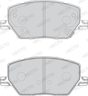 Necto FD7623A - Комплект спирачно феродо, дискови спирачки vvparts.bg