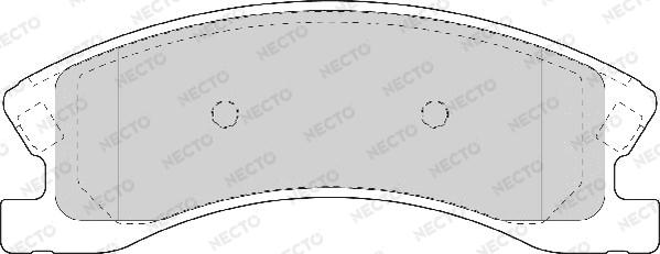 Necto FD7092A - Комплект спирачно феродо, дискови спирачки vvparts.bg