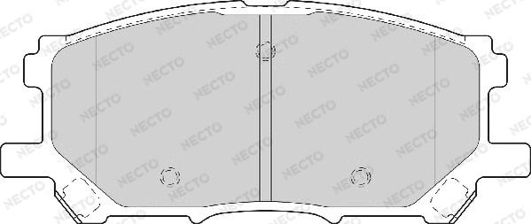 Necto FD7097A - Комплект спирачно феродо, дискови спирачки vvparts.bg