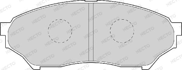 Necto FD7048A - Комплект спирачно феродо, дискови спирачки vvparts.bg