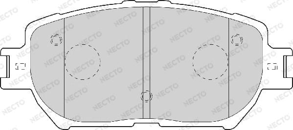Necto FD7065A - Комплект спирачно феродо, дискови спирачки vvparts.bg