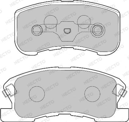 Necto FD7016A - Комплект спирачно феродо, дискови спирачки vvparts.bg