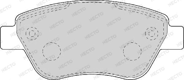 Necto FD7089A - Комплект спирачно феродо, дискови спирачки vvparts.bg