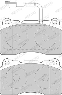 Necto FD7086A - Комплект спирачно феродо, дискови спирачки vvparts.bg