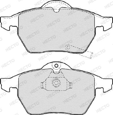 Necto FD7025A - Комплект спирачно феродо, дискови спирачки vvparts.bg