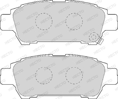 Necto FD7021A - Комплект спирачно феродо, дискови спирачки vvparts.bg