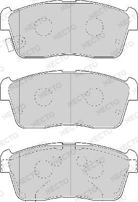 Necto FD7022A - Комплект спирачно феродо, дискови спирачки vvparts.bg