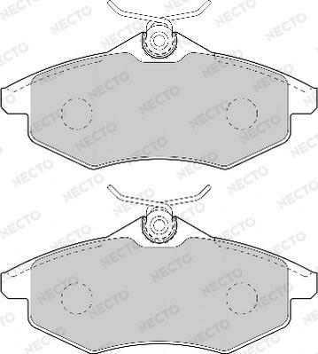 Necto FD7027A - Комплект спирачно феродо, дискови спирачки vvparts.bg