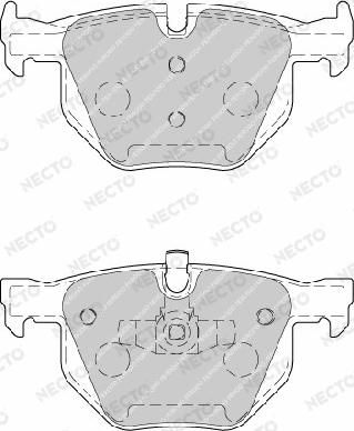 Necto FD7199A - Комплект спирачно феродо, дискови спирачки vvparts.bg