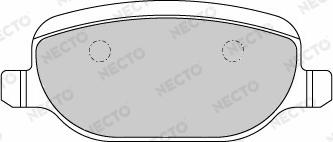 Necto FD7194A - Комплект спирачно феродо, дискови спирачки vvparts.bg