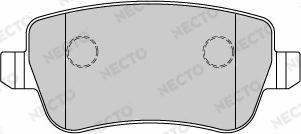 Necto FD7192A - Комплект спирачно феродо, дискови спирачки vvparts.bg