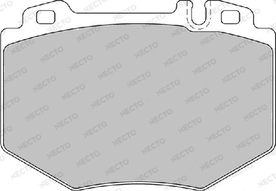 Necto FD7144A - Комплект спирачно феродо, дискови спирачки vvparts.bg