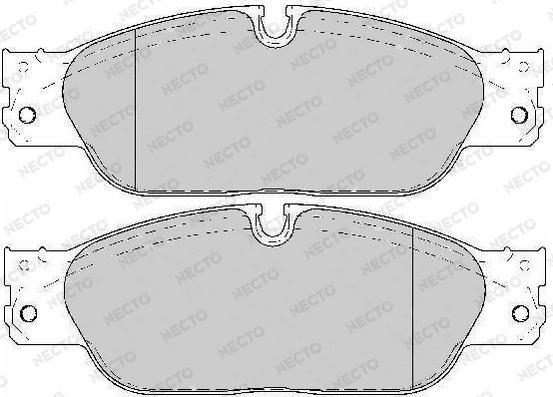 Necto FD7141A - Комплект спирачно феродо, дискови спирачки vvparts.bg