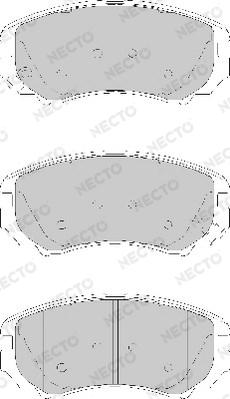 Necto FD7147A - Комплект спирачно феродо, дискови спирачки vvparts.bg