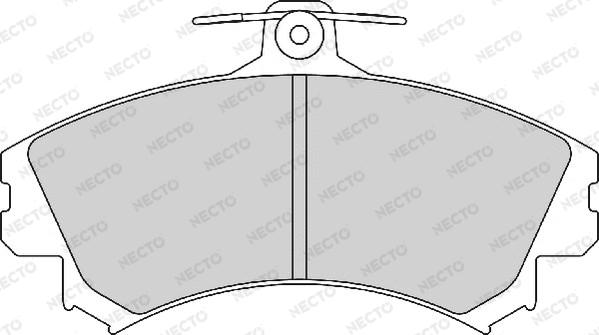 Necto FD7151A - Комплект спирачно феродо, дискови спирачки vvparts.bg