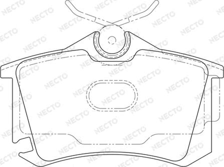 Necto FD7160A - Комплект спирачно феродо, дискови спирачки vvparts.bg