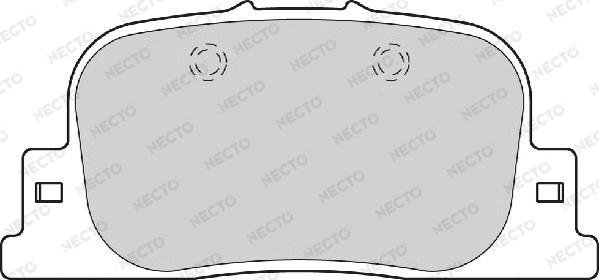 Necto FD7101A - Комплект спирачно феродо, дискови спирачки vvparts.bg