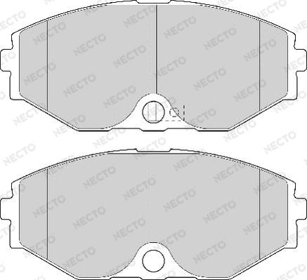 Necto FD7102A - Комплект спирачно феродо, дискови спирачки vvparts.bg