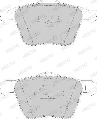 Necto FD7116A - Комплект спирачно феродо, дискови спирачки vvparts.bg