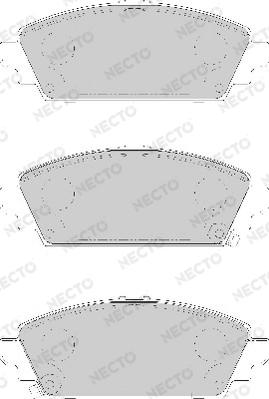 Necto FD7118A - Комплект спирачно феродо, дискови спирачки vvparts.bg