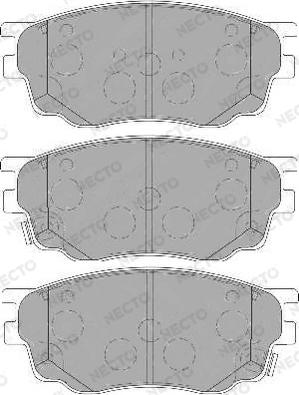 Necto FD7138A - Комплект спирачно феродо, дискови спирачки vvparts.bg