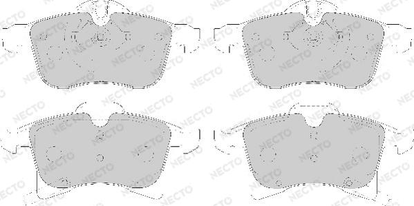 Necto FD7120A - Комплект спирачно феродо, дискови спирачки vvparts.bg