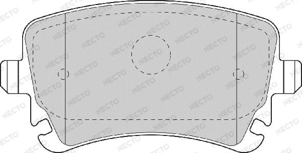 Necto FD7176A - Комплект спирачно феродо, дискови спирачки vvparts.bg