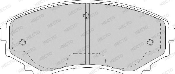 Necto FD7171A - Комплект спирачно феродо, дискови спирачки vvparts.bg