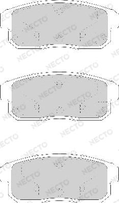 Necto FD7173A - Комплект спирачно феродо, дискови спирачки vvparts.bg