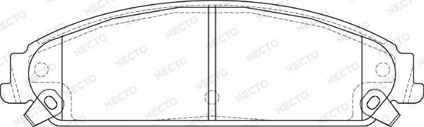 Necto FD7365A - Комплект спирачно феродо, дискови спирачки vvparts.bg