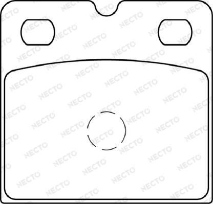 Necto FD7306A - Комплект спирачно феродо, дискови спирачки vvparts.bg