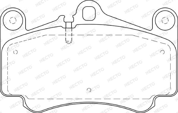 Necto FD7318A - Комплект спирачно феродо, дискови спирачки vvparts.bg