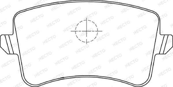 Necto FD7339A - Комплект спирачно феродо, дискови спирачки vvparts.bg