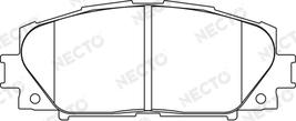 Necto FD7335A - Комплект спирачно феродо, дискови спирачки vvparts.bg
