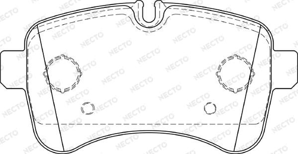 Necto FD7329V - Комплект спирачно феродо, дискови спирачки vvparts.bg